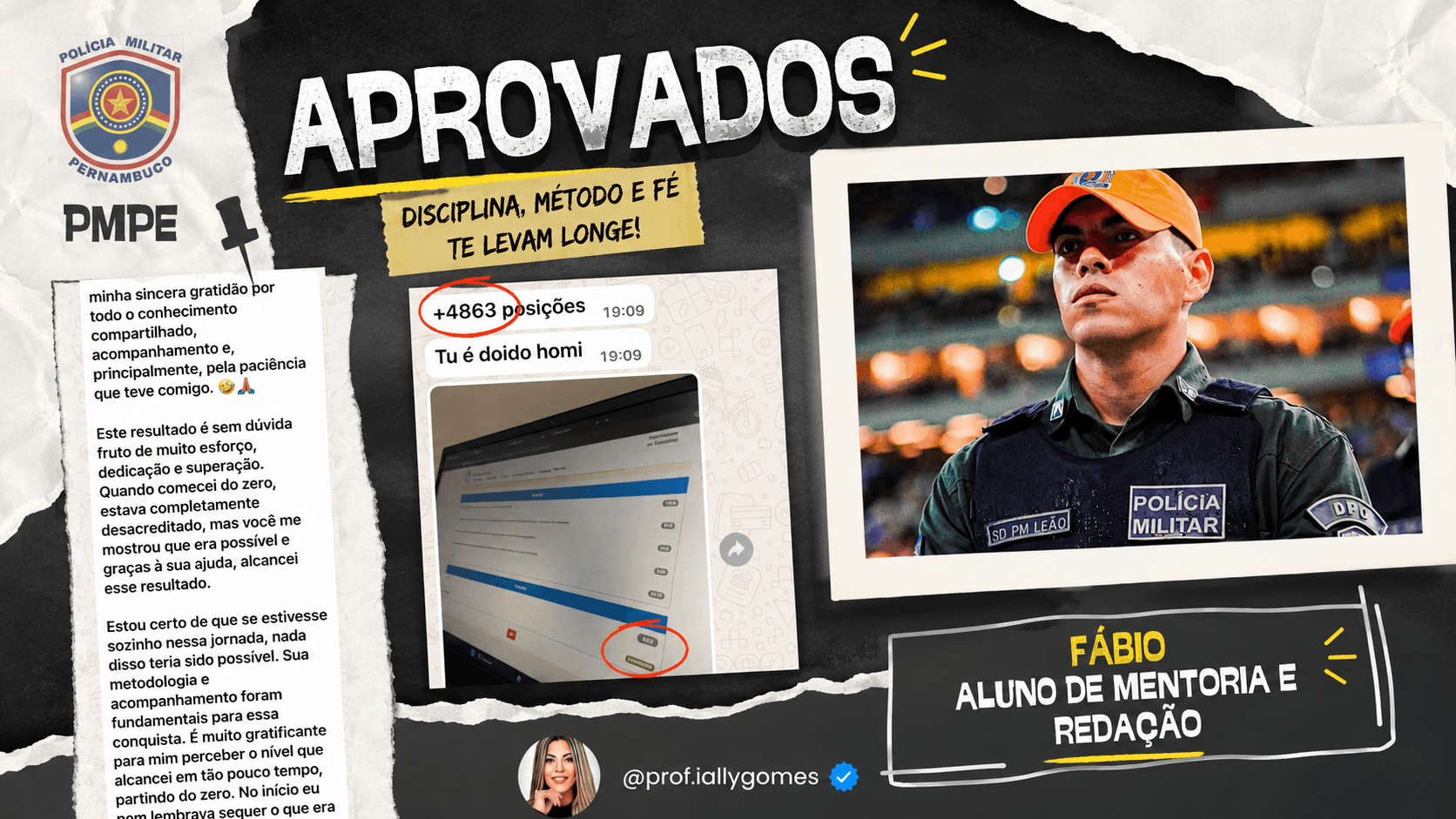 Depoimento de Fábio, Aluno de Mentoria e Redação